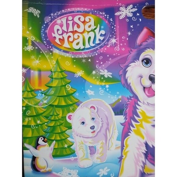 Lisa Frank Jumbo Coloring Poster Pad Wolf Penguin Igloo Design (Lisa Frank 2013 - Picture 2 of 16